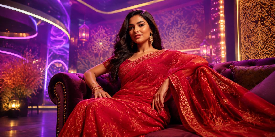 নারায়ণগঞ্জে শাড়ি পরিহিত মডেলের সাথে pk10 ক্যাসিনো বেটিং প্রোমোশন দৃশ্য