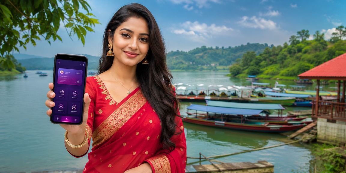 রাঙামাটিতে মোবাইল ব্যাংকিংয়ের মাধ্যমে ডিপোজিট করছেন একজন ব্যবহারকারী